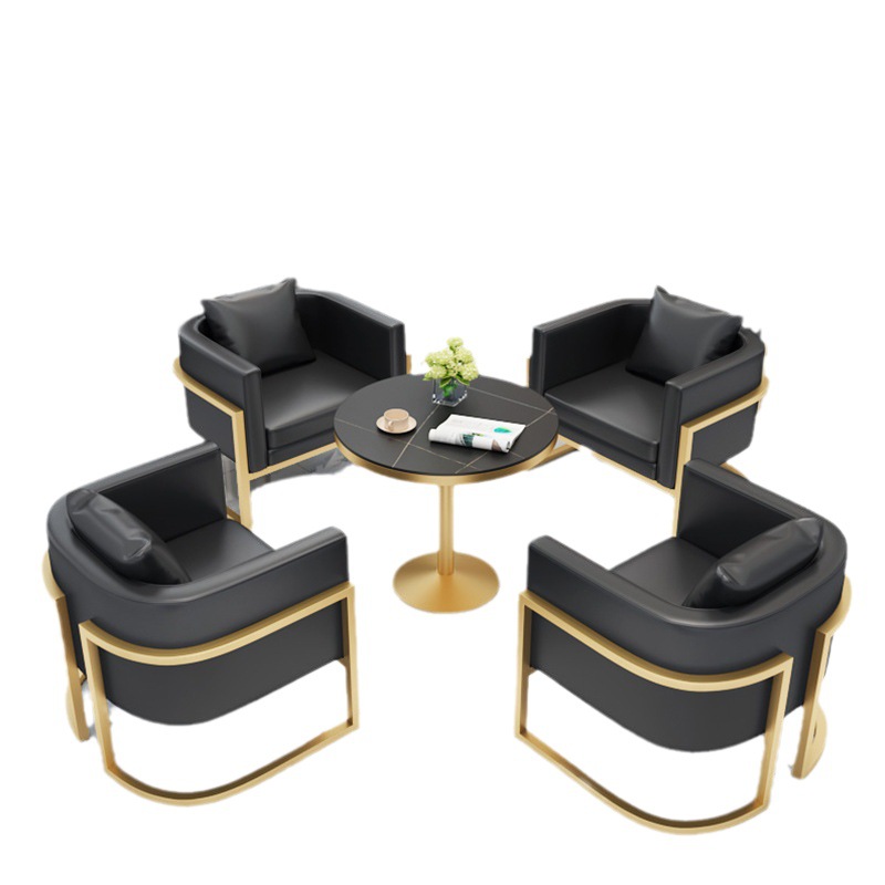 Office Furniture Set - โซฟาสำนักงาน โซฟารับรองแขก โซฟาหนังทันสมัย ชุดโซฟาสำนักงานสุดหรู ชุดโซฟา 3+2+1