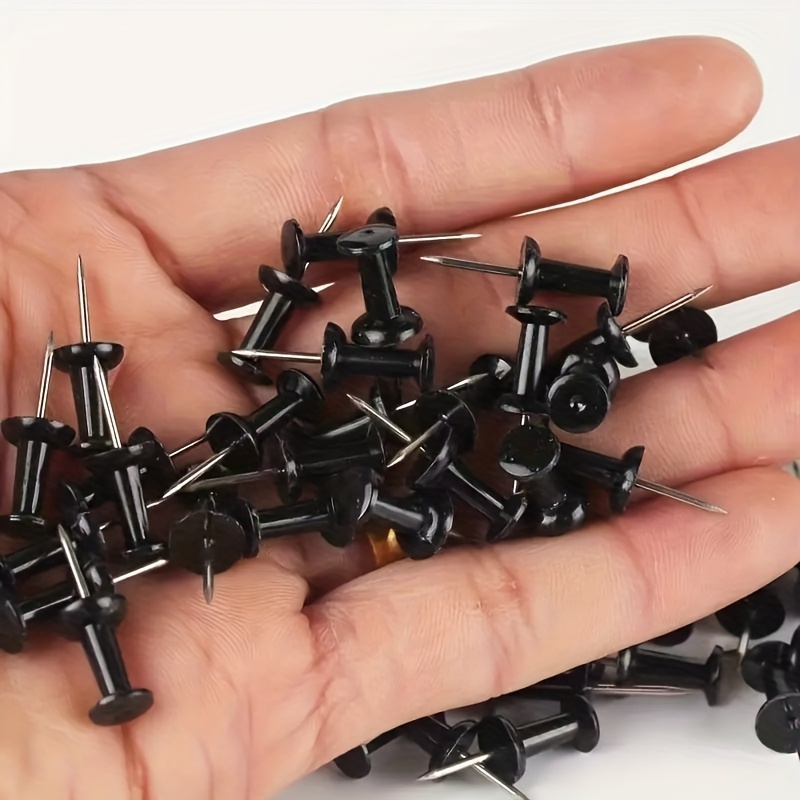 Office Furniture Online - 50pcs PUSH Pins,ภาพโปสการ์ดตกแต่งโปร่งใส Tacks สําหรับ Photo