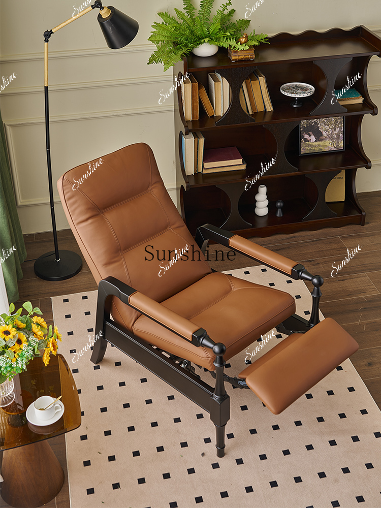 Office Furniture First - โซฟาอเนกประสงค์สำหรับสำนักงานไม้เนื้อแข็ง/เก้าอี้พักผ่อนพับได้หนังวัวชั้นหนึ่งสำหรับพักกลางวัน เฟอร์นิเจอร์ FT