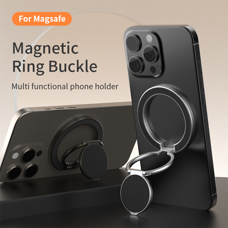 Magazine File Holder - แท่นวางโทรศัพท์แม่เหล็ก MagSafe แบบสองด้าน ที่ยึดโทรศัพท์แบบวงแหวน ที่จับโทรศัพท์สำหรับโทรศัพท์ 17