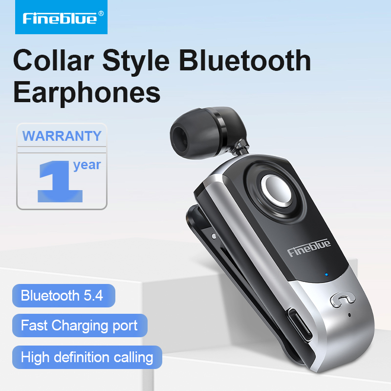 Telephone Headset Office - Fineblue F960 ชุดหูฟังไร้สายบลูทูธหู Lotus พร้อมคลิปแฮนด์ฟรีหูฟังแบบพับเก็บได้สําหรับ Powersports