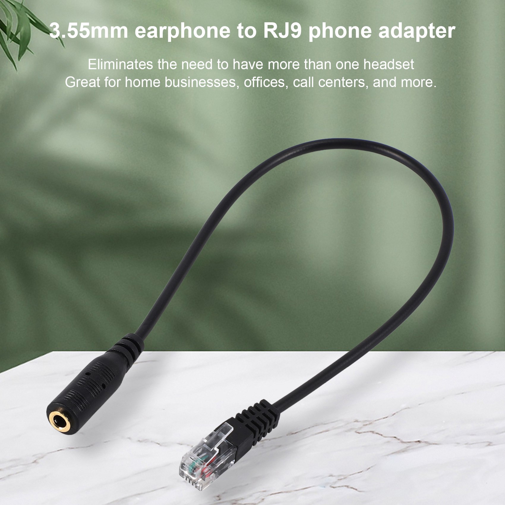 ปลั๊กแจ็คขนาด 3.5 มม. ถึง RJ9  - Telephone Headset Office บทวิจารณ์และราคา