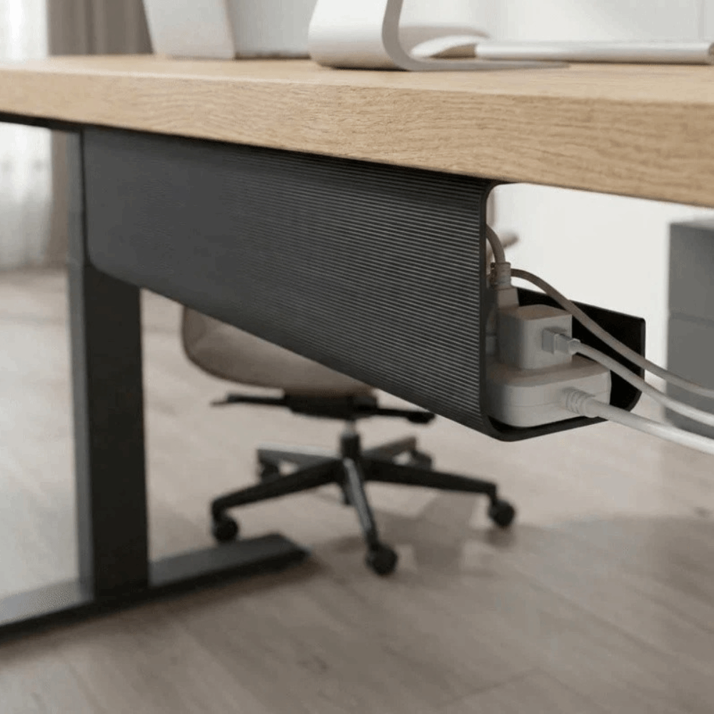 ถาดจัดสายไฟใต้โต๊ะ PVC แบบติดก - Cable Tray Under Desk บทวิจารณ์และราคา