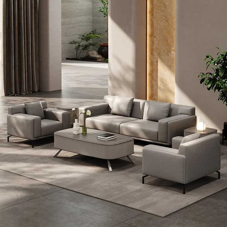 โซฟาหนังสำนักงานแบบชุด สำหรับพ - Office Furniture First บทวิจารณ์และราคา