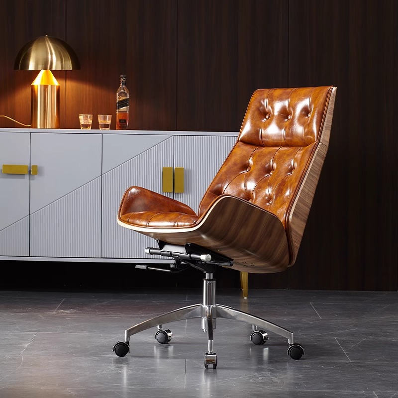 เก้าอี้สํานักงานหนังวัวชั้นหนึ - Office Furniture First บทวิจารณ์และราคา