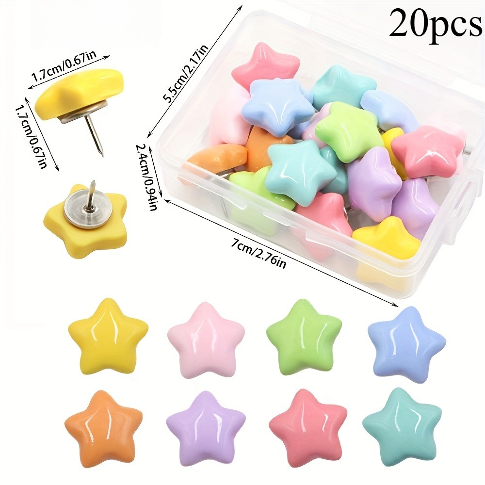 หมุดปักรูปดาวสีสันสดใส สำหรับใ - Office Furniture Online บทวิจารณ์และราคา